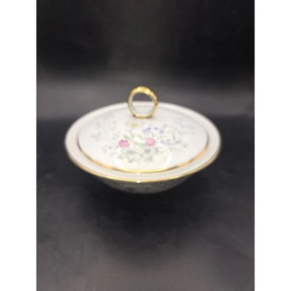 Vintage Seltmann Weiden Bavaria Germany Porcelain Covered Bowl Liane Pattern