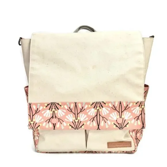 Petunia Pickle Bottom Pink Floral Pathway Backpack Diaper Bag