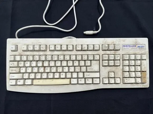 Vintage KTC PRO PILOT K280W Mechanical Terminal Keyboard POS Kiosk Retro Comp
