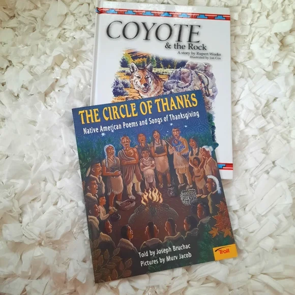 Circle of Thanks Native Poems & Songs / Coyote & the Rock Shoshone Book Bundle
