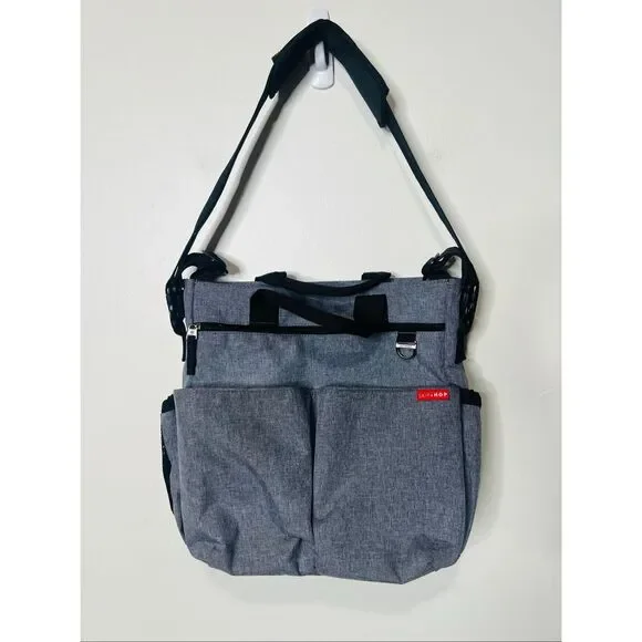 Skip Hop Gray Black Unisex Baby Bag