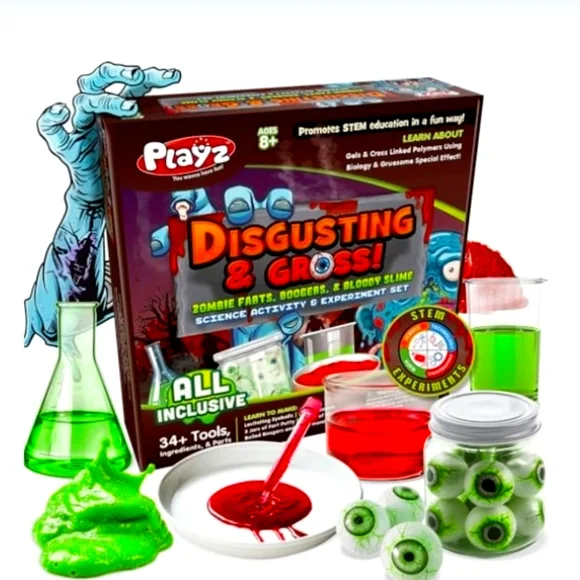 Playz Disgusting n' Gross Zombie‎ Poop - DIY Stem Learning & Educational Science