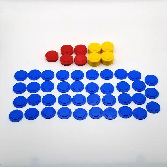 Plastic Stackable Gram Weights Set 48 Piece Math Science Classroom