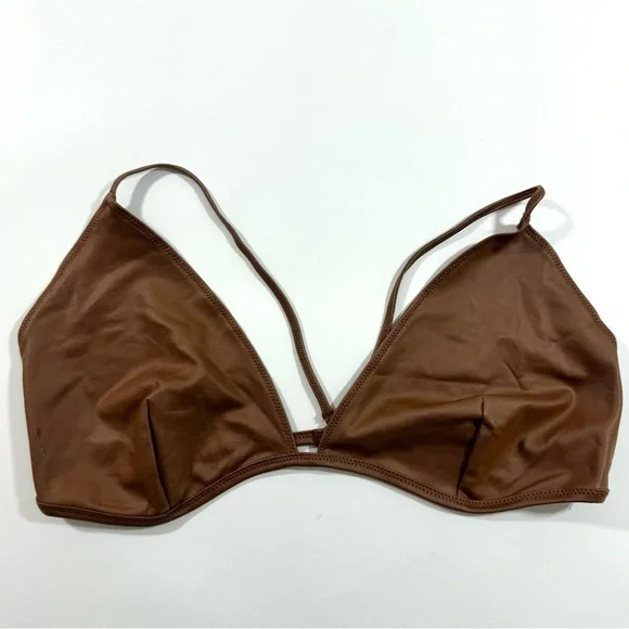 New DAMAGED Skims Swim Wet Jersey Triangle Bra Top Bikini