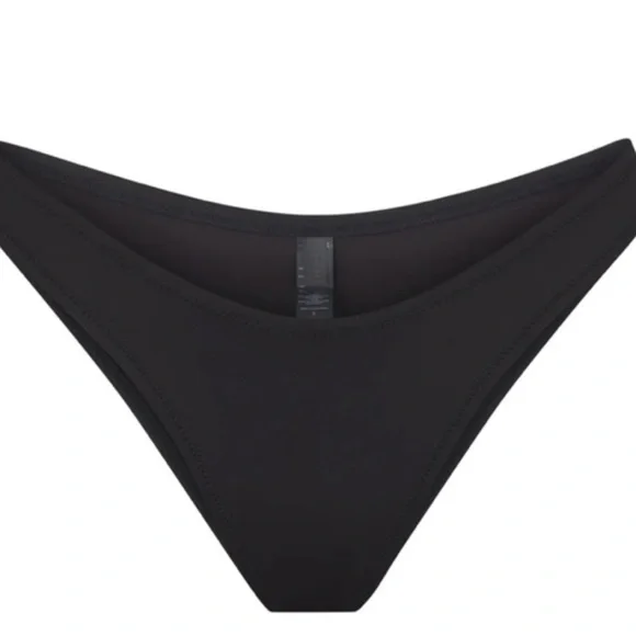 Skims SWIM CHEEKY TANGA BOTTOM Onyx
