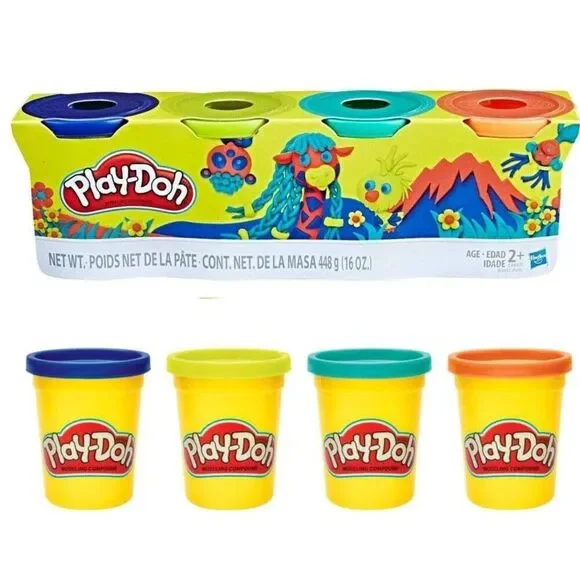 Hasbro Play-Doh 4 Pk   New!