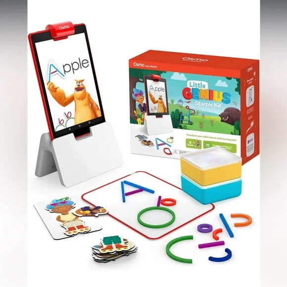 Osmo-Little Genius Starter Kit for Fire‎ Tablet-4 Educational Learning Games-