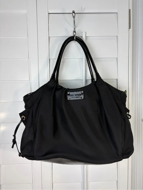 kate spade Black Nylon Diaper Tote Baby Bag
