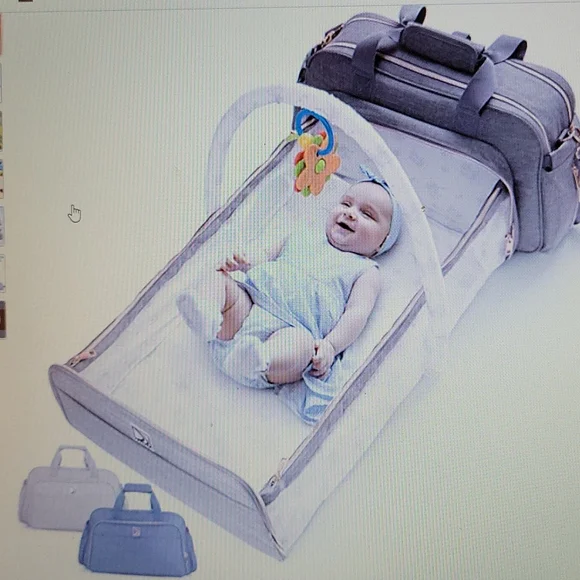 Confachi 4in1 convertible travel baby diaper bag bassinet changing pad New…