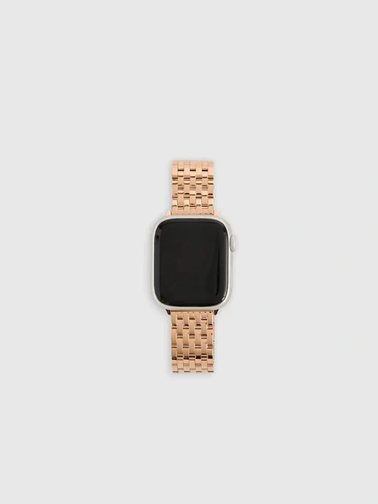 NIB QUINCE Stainless Steel Bracelet Smartwatch Band Rose Gold 38mm-42mm