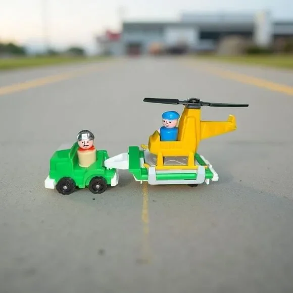 Vintage Fisher Price Little People - #344 Little Trucks 