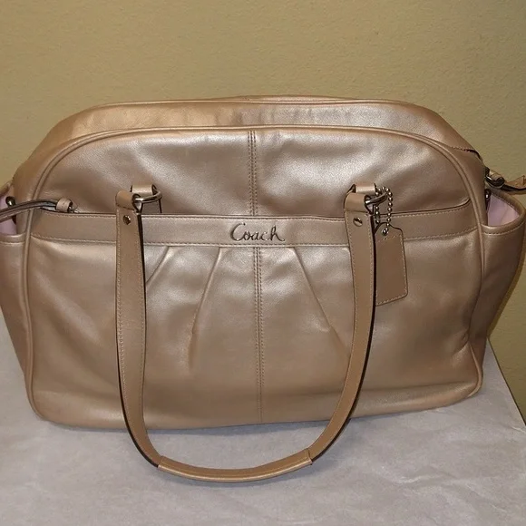 Coach Addison Leather Diaper/Baby Bag