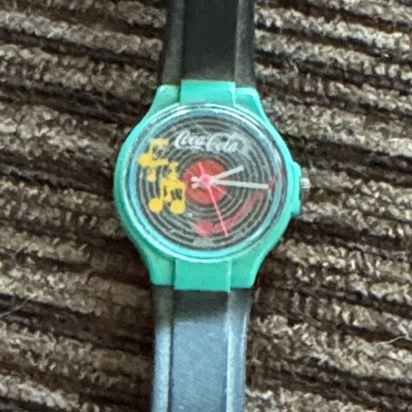 Coke cola Smartwatch with Musical Theme - Green and Black