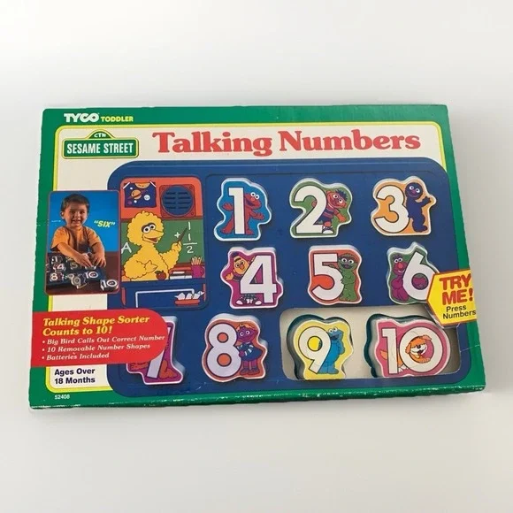 Sesame Street Talking Numbers Count To 10 Tyco Toddler