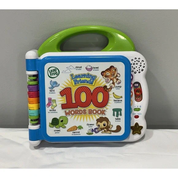 LEAPFROG Learning Friends 100 Words Bilingual Spanish‎ English Tested And Works!