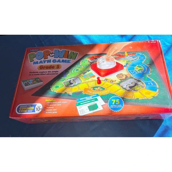Lakeshore Pop-to-Win Math Game Grade 5 Common‎ Core Educational Board Game PP225
