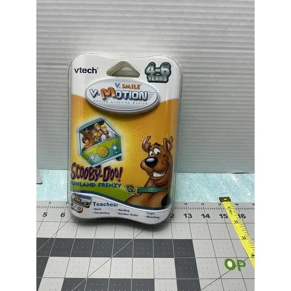 NEW Vtech‎ V.Smile Motion Scooby-Doo! Funland Frenzy Teaches Math Vocab Matching