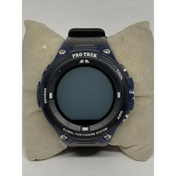 Casio Pro Trek WSD-F20 Men's Black Silicone Digital Display Smartwatch EY541