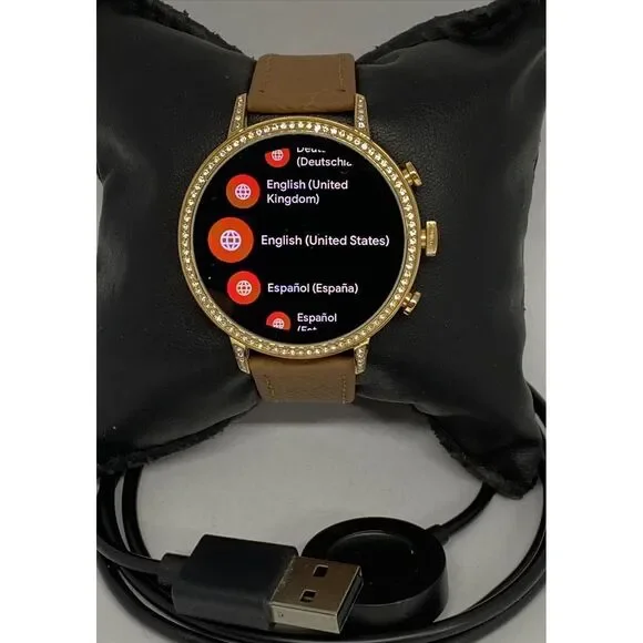 Fossil Gen 4 Authentic Digital Dial Smart Watch Custom Band FTW6015 CO261