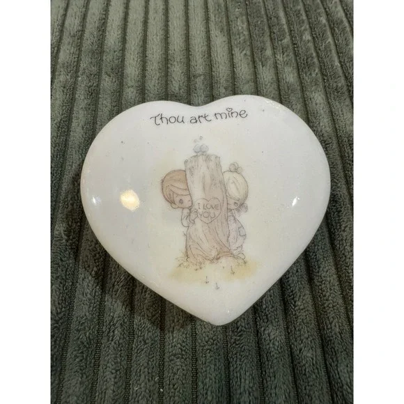 Precious Moments Heart Trinket Box‎ Thou Art Mine 