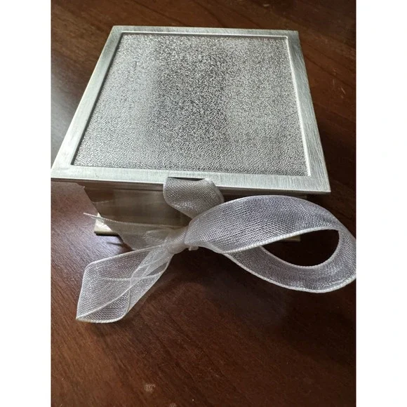 Things‎ Remembered Keepsake Box 3x3x2 Black Velvet Lining Jewelry Gift Box