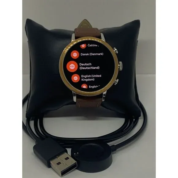 Fossil Gen 4 Authentic Digital Dial Smart Watch Custom Band FTW6016 QT485