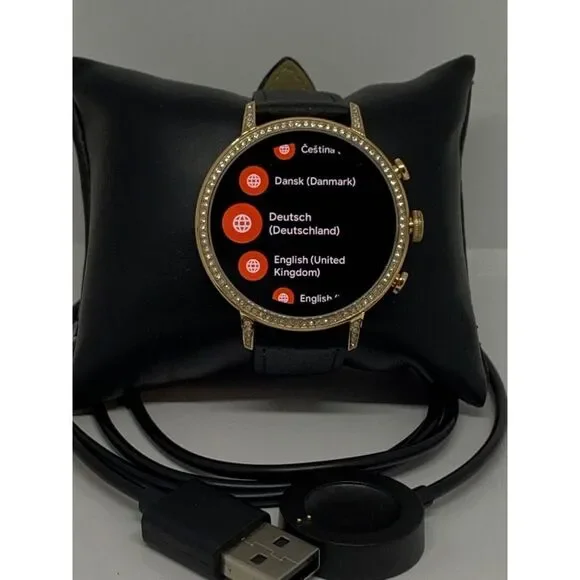 Fossil Gen 4 Authentic Digital Dial Smart Watch Custom Band FTW6011 QT522