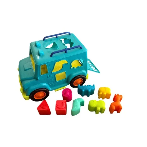 B. toys Happy‎ Cruisers Rollin' Animal Rescue Shape Sorter Truck Toddler Toy
