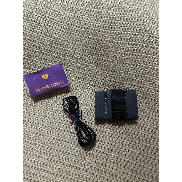 Pavlok Shock Clock 3 Wearable Silent Alarm Black Purple