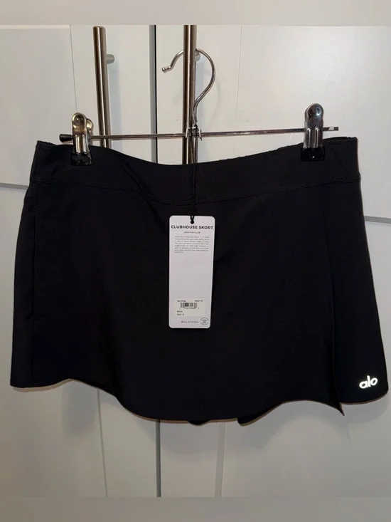 ALO Yoga Black Clubhouse Skort Size Small