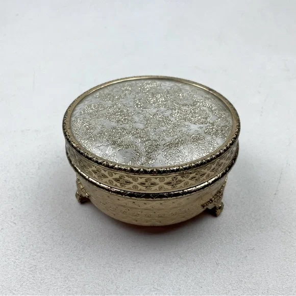 Vintage Regent of London Trinket Vanity Box box in gold filigree