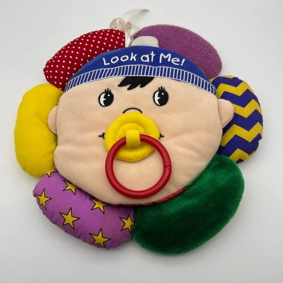 Baby's First Book Club Look at Me! Soft Activity Mirror Toy 2003 Flower Plush