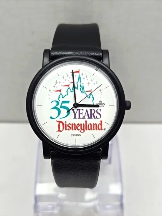 Disney Black Watch with Colorful 35th Anniversary Dial