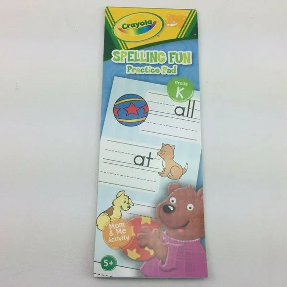 Crayola Grade K Spelling Fun Practice Pad Ages 5+ Writing Educational