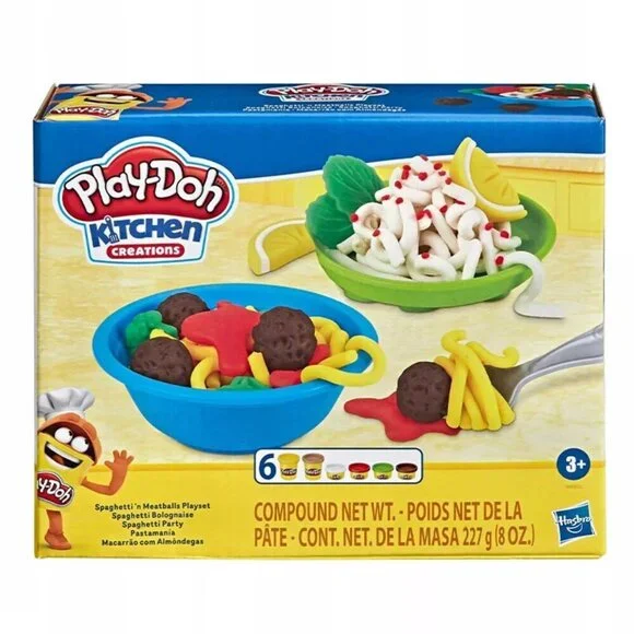 NEW Play Doh Kitchen Creations Spaghetti 'n Meatballs Playset