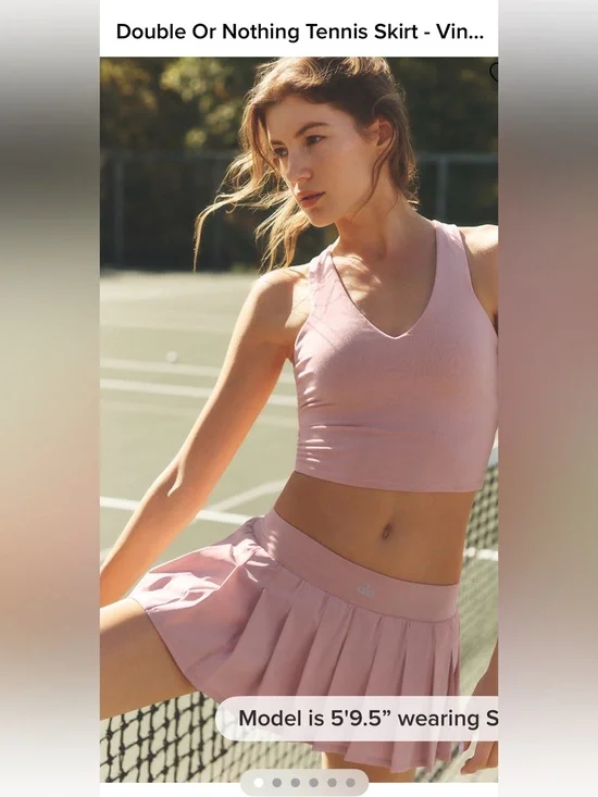 ALO Yoga Double Or Nothing Tennis Skirt-NWT!!