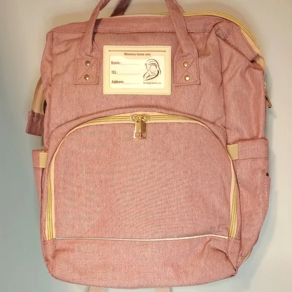 USB Portable Multi-function Bed Bag Two-in-one Diaper Bag Baby Bag Multifunction