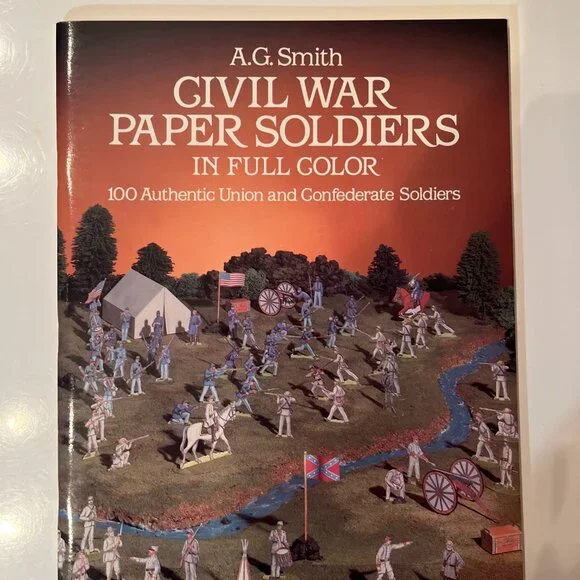 Civil War Paper Soldiers – 100 Union‎ & Confederate Soldiers – Dover 1985 – New
