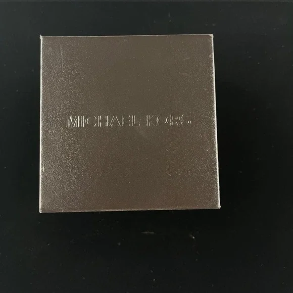 Michael Kors Brown Watch Box with Pillow and Care Booklet Presentation Case