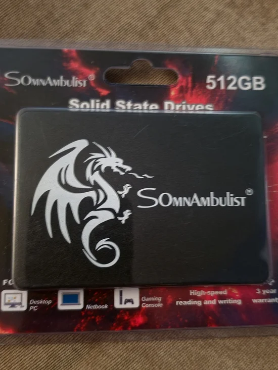512GB Black Internal Solid State Drive (SSD)