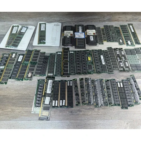 Bulk RAM Desktop Laptop Memory Mixed Brands Lot Of 53 / Untested