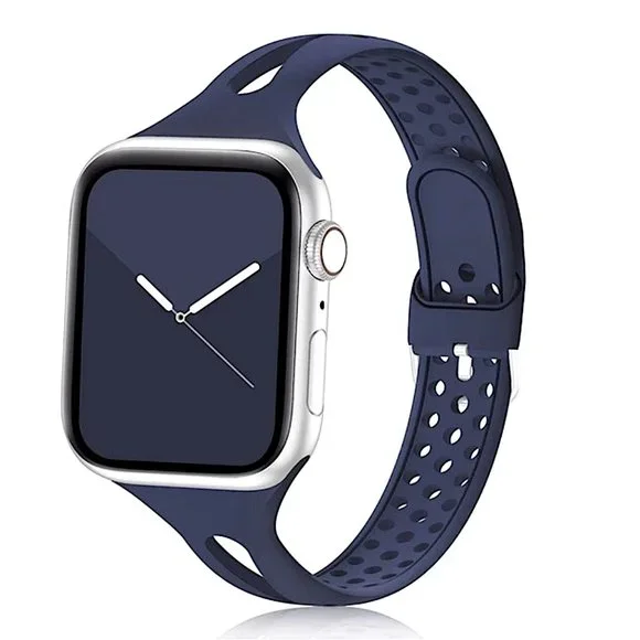 Apple Watch SLIM Silicone Band - NAVY BLUE - 38mm/40mm/41mm