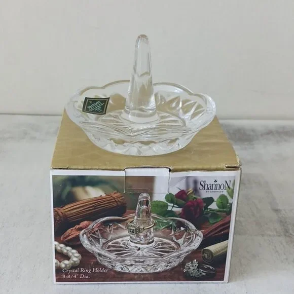Shannon Crystal Glass Ring Jewelry Holder Display Stand