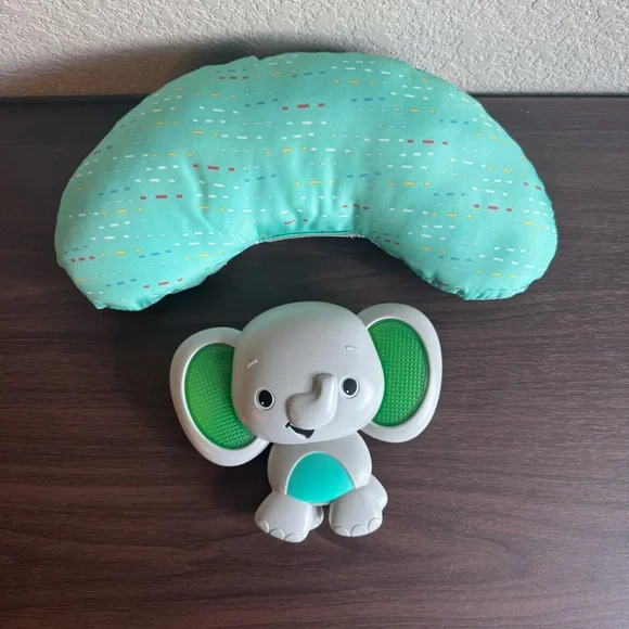 Infantino Elephant Pal Pillow and Support Nursing Baby Pillow Aqua‎ Teal
