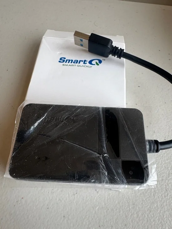 SmartQ Portable USB Card Reader - Black and White