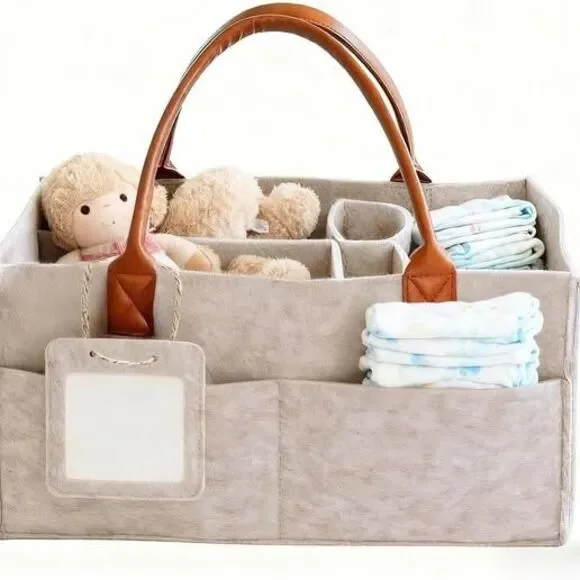 NEW Baby Diaper Caddy Organizer Nursery Storage Basket