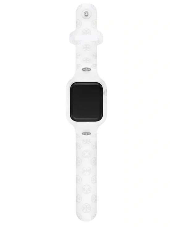 TORY BURCH T MONOGRAM TBS0117 WHITE SILICONE 41MM APPLE WOMENS WATCH BAND