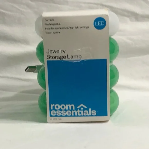 Room Essentials Jewelry Organizer table Lamp - Green