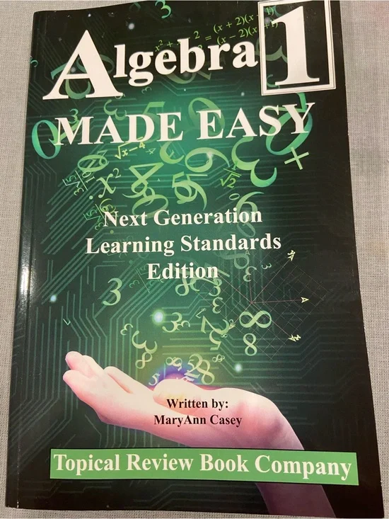 Algebra 1 Made Easy - Green Learning Book by