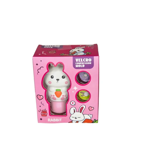 Magic Seal / Sticker WOW! Sticker Stamper Toy – White Rabbit w/ Carrot – NWOT